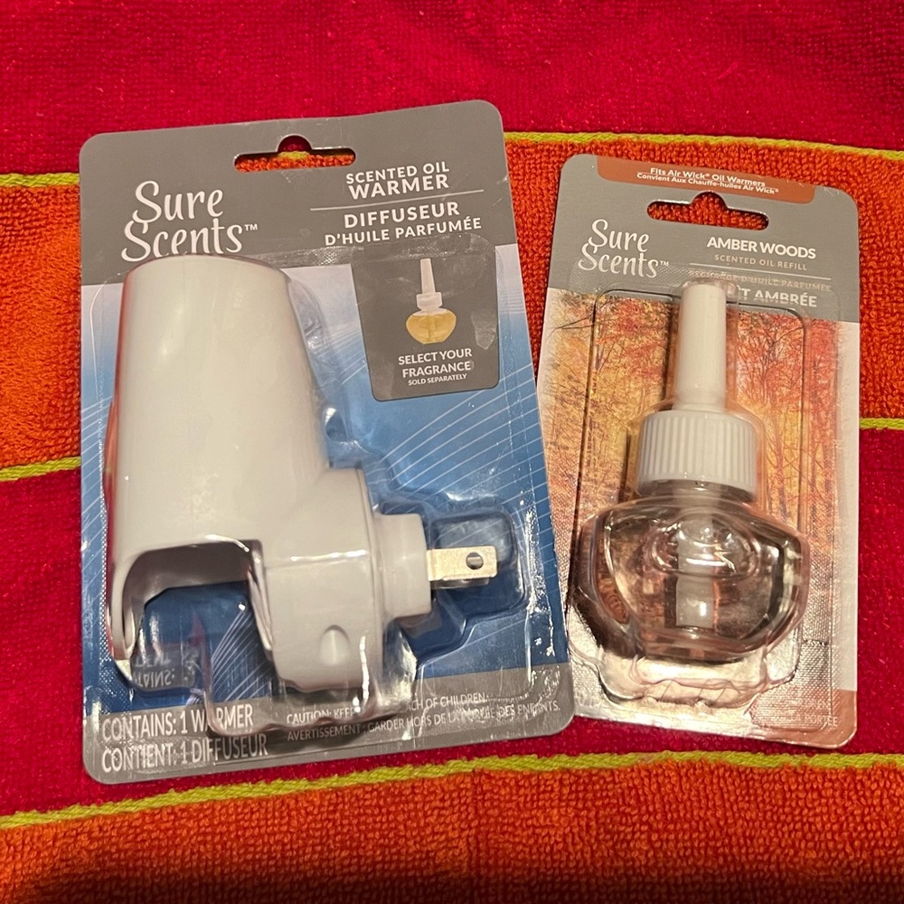 Sure Scents scented oil warmer Diffuser and refill